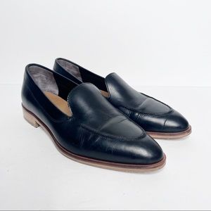 Everlane The Modern Point Black Leather Loafers Size 6 Women’s